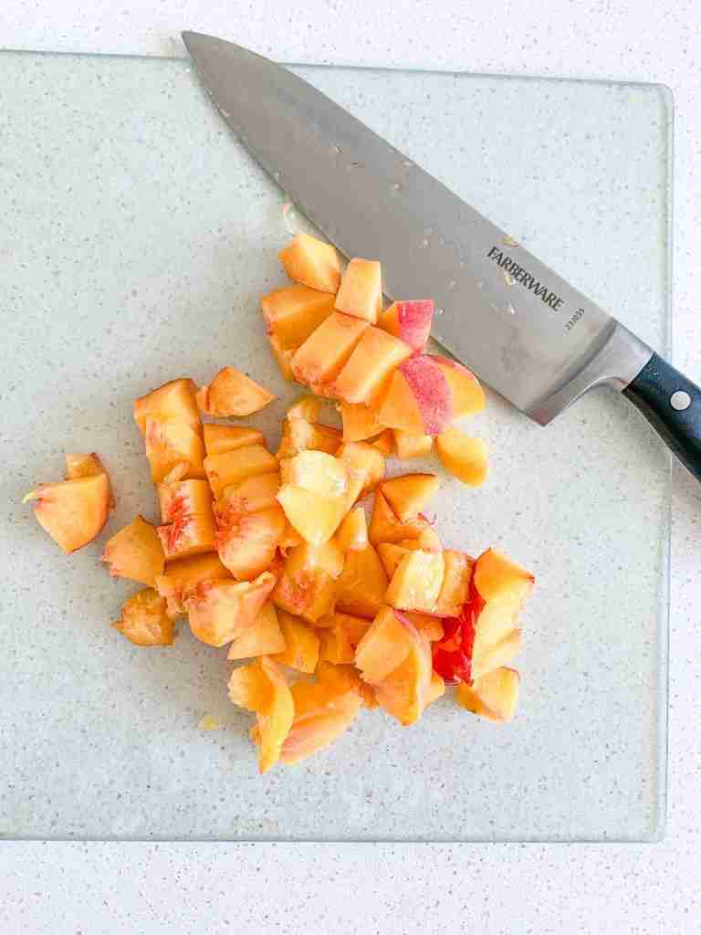 peaches topped for tacos