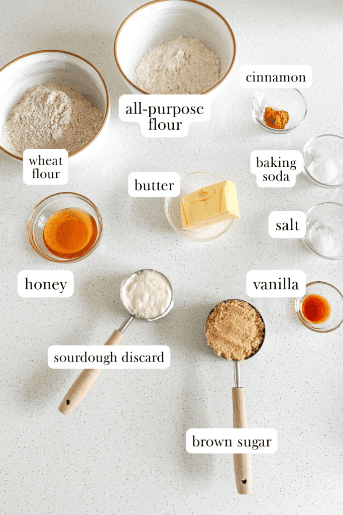 sourdough graham crackers labeled ingredients