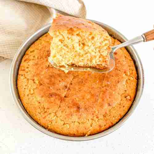 freshly made honey sourdough cornbread
