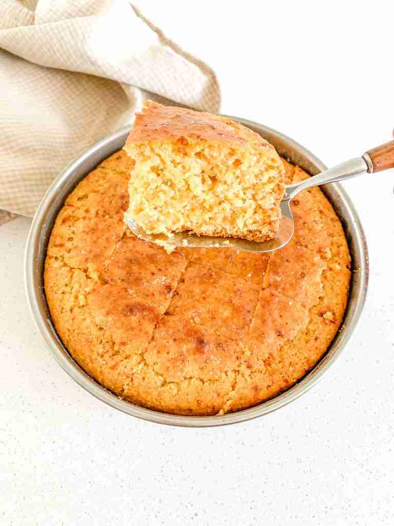 freshly made honey sourdough cornbread