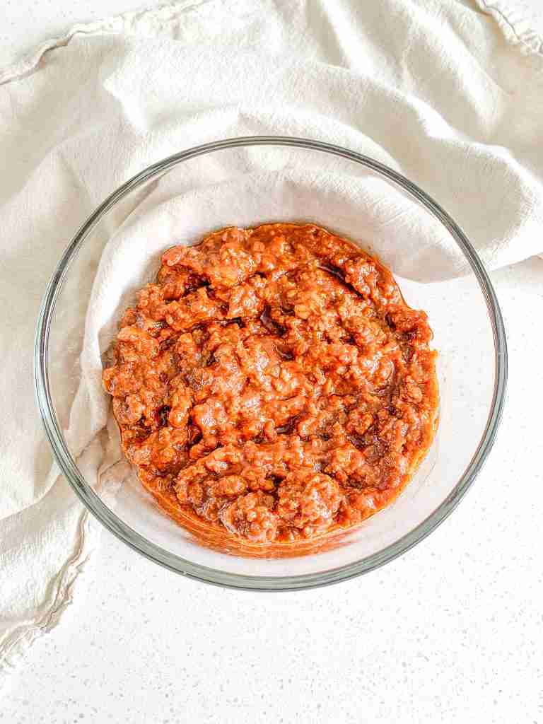 bowl of coney dog sauce