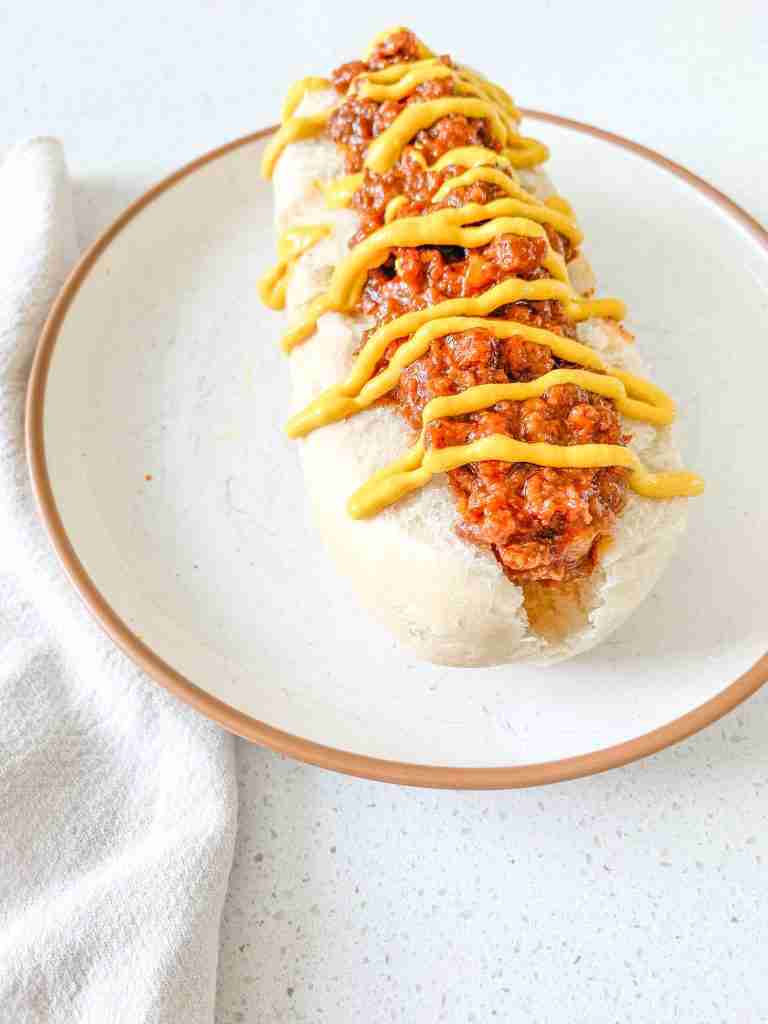 Detroit style coney dog