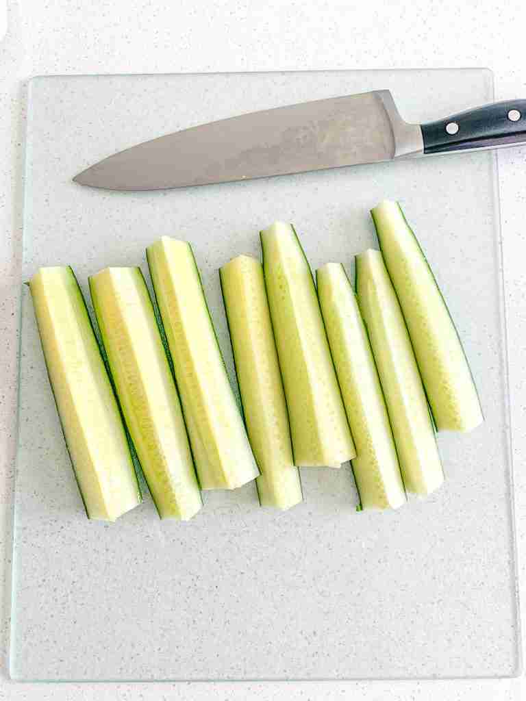 cucumber cut into 8 spears
