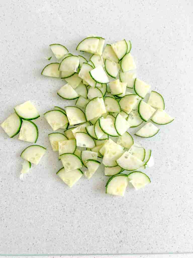 cucumber cut into small peices