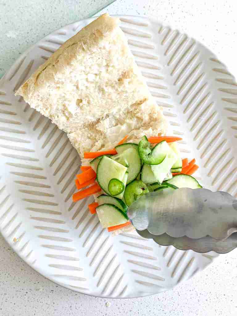 added jalapenos to the banh mi sandwich