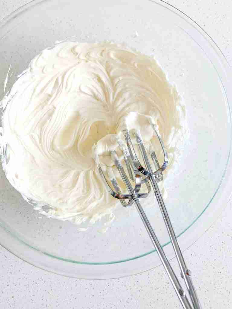 freshly made cream cheese frosting
