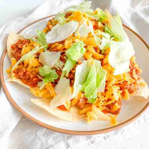 freshly made walking taco casserole