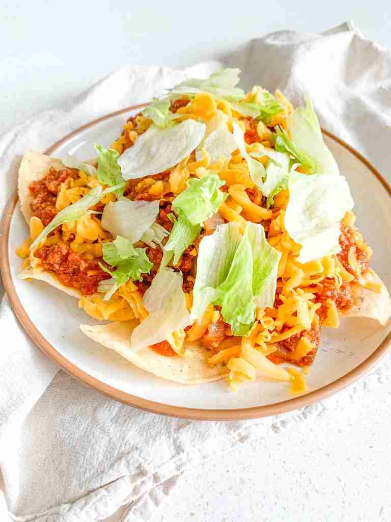 freshly made walking taco casserole