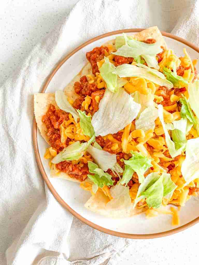 freshly made walking taco casserole