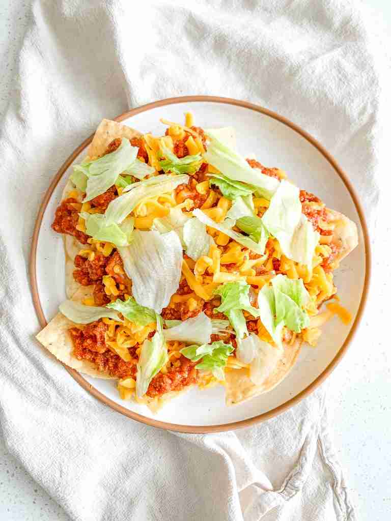 freshly made walking taco casserole