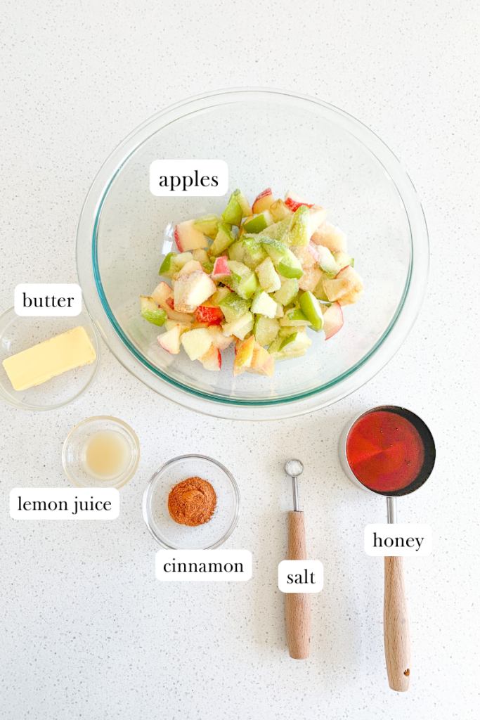 sourdough apple turnover filling labeled ingredients