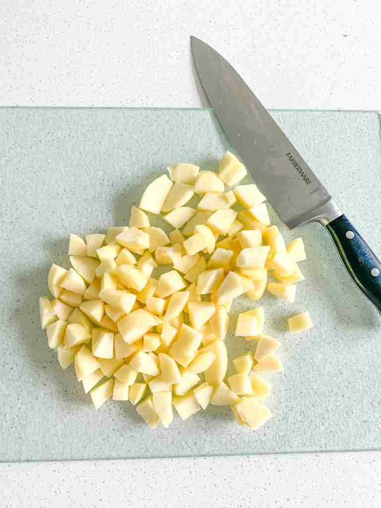 diced apples for turnovers