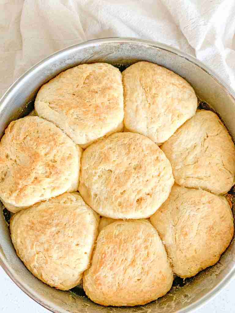 freshly baked sourdough angel biscuits