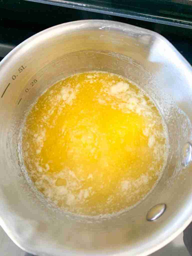 melting butter for brown butter