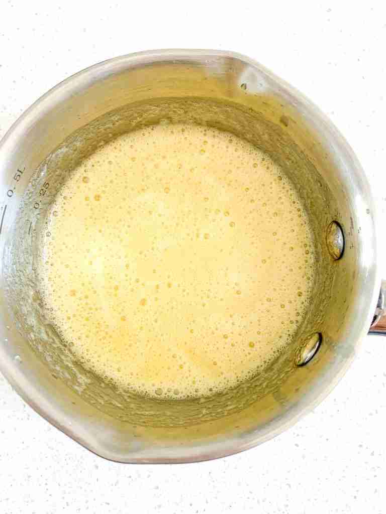 melting butter for brown butter