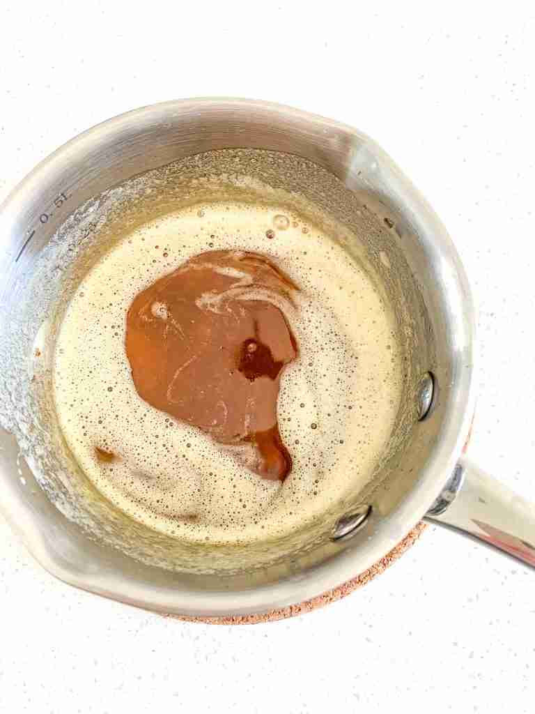 brown butter freshly made in a pan