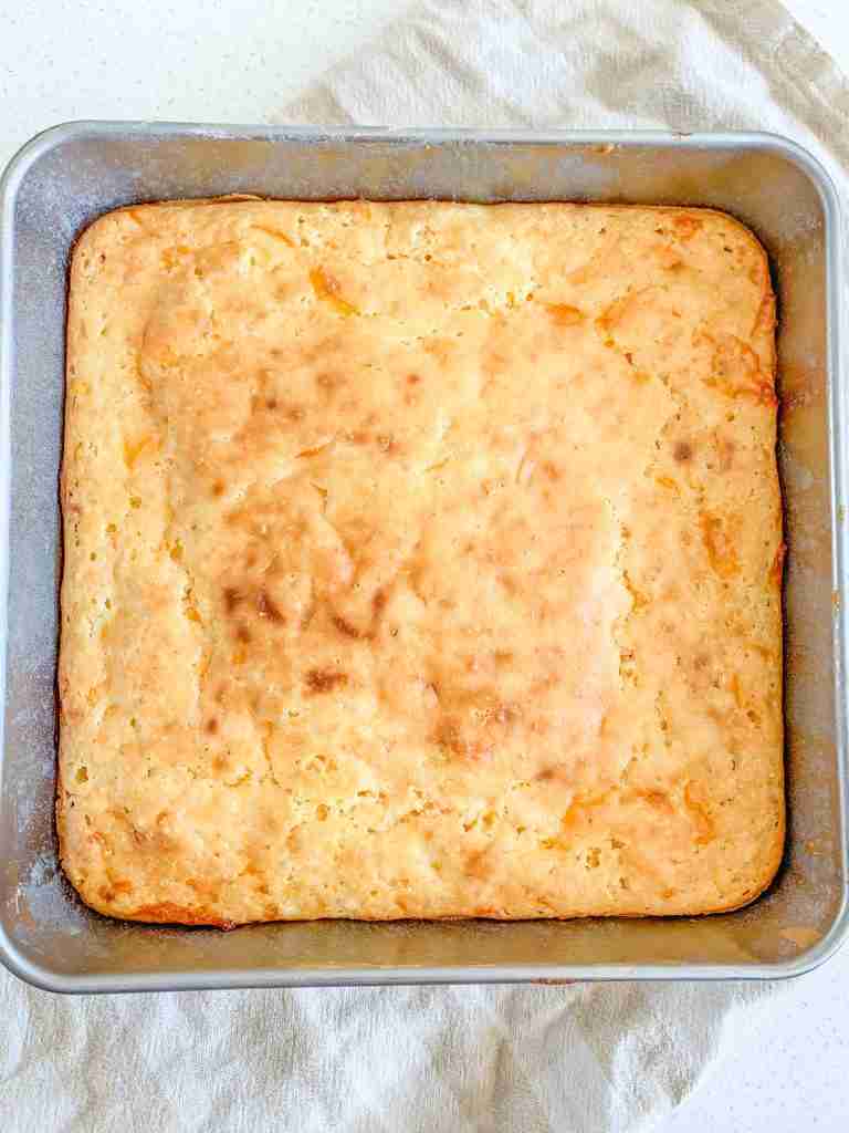 freshly baked sourdough cheesy corn casserole