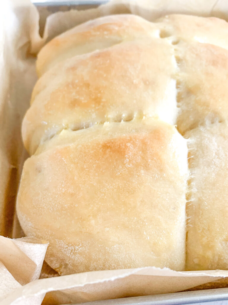 freshly baked sourdough hawaiian rolls