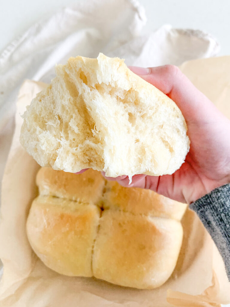freshly baked sourdough hawaiian rolls
