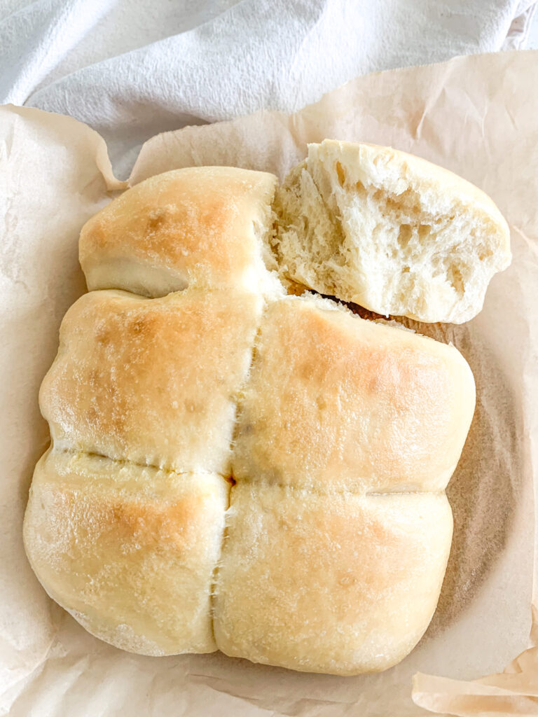 freshly baked sourdough hawaiian rolls
