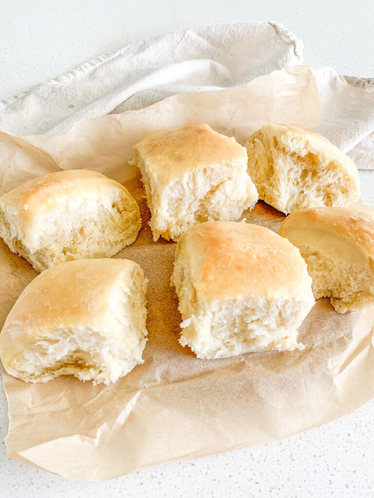 freshly baked sourdough hawaiian rolls