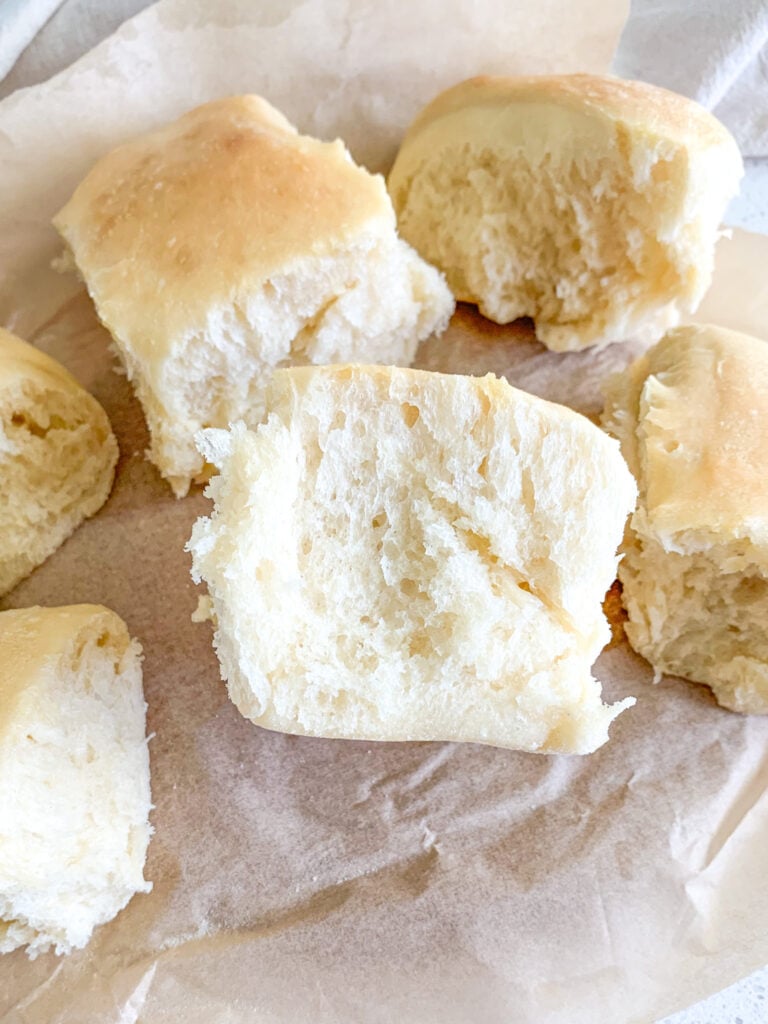 freshly baked sourdough hawaiian rolls