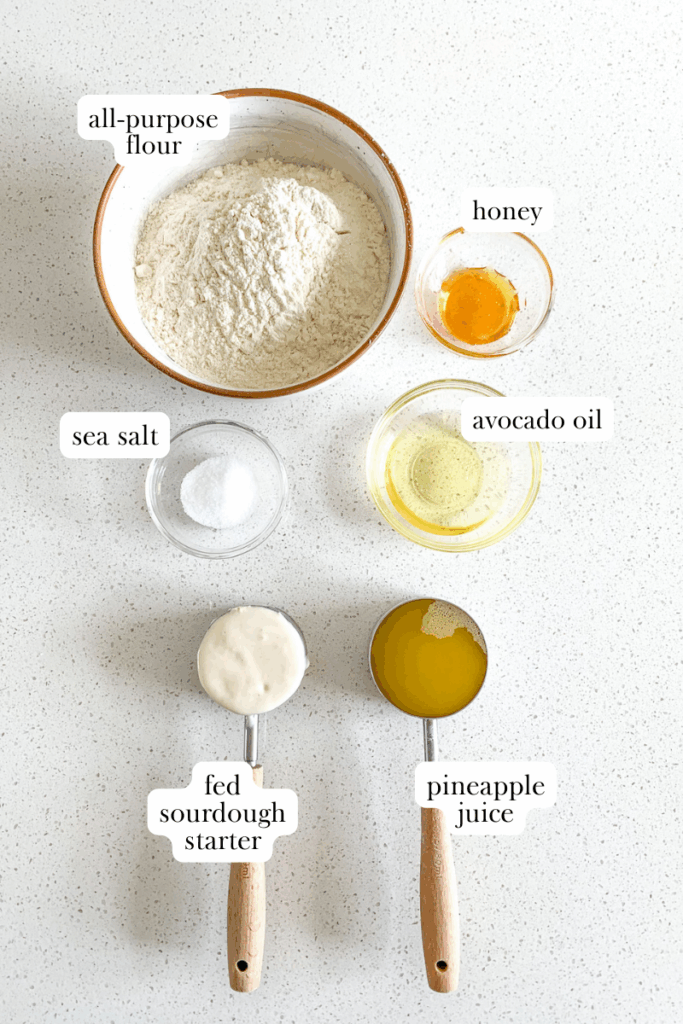 sourdough hawaiian rolls labeled ingredients