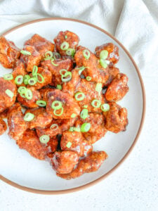 baked orange chicken inspired by panda express freshly made