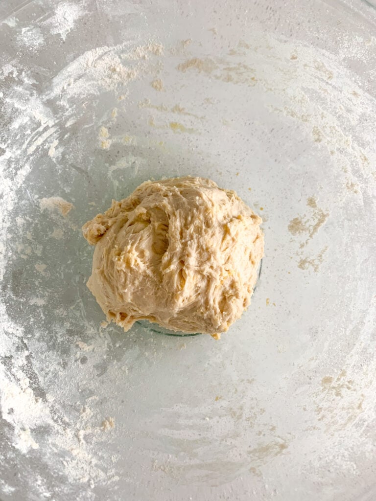 sourdough danish dough ready for bulk fermenting