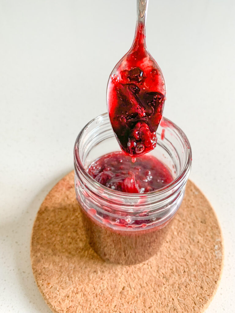 freshly made cherry filling