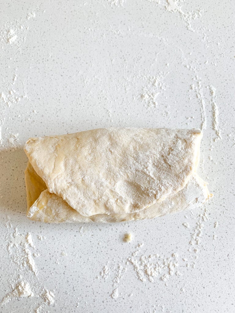 laminating sourdough danish dough with folds