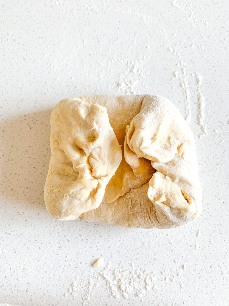 laminating sourdough danish dough with folds