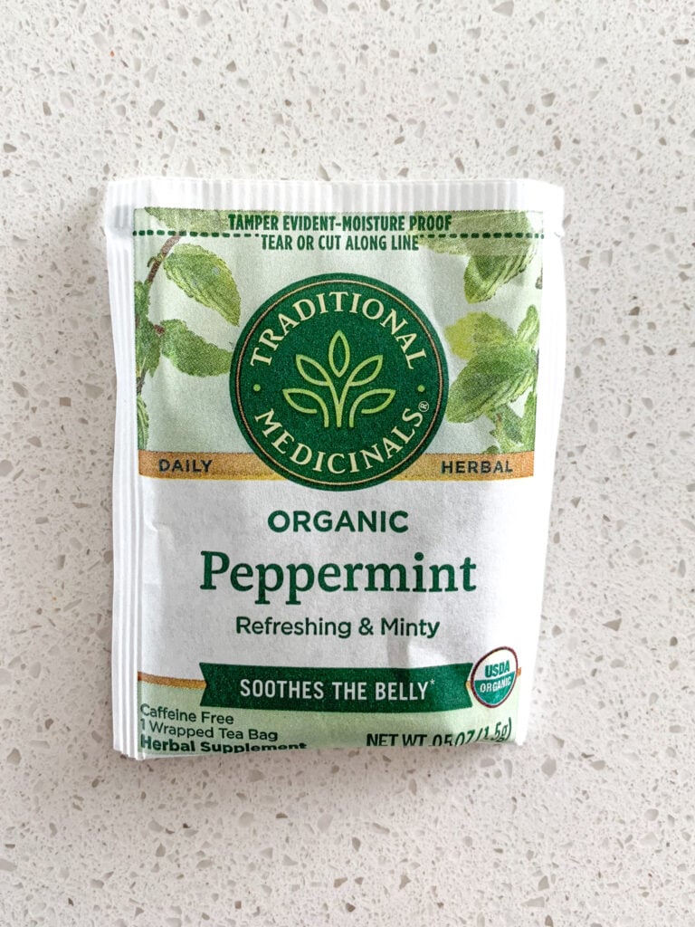 Traditional Medicinals peppermint tea bag
