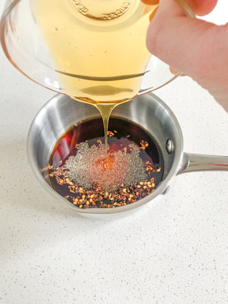 making the general tso's sauce