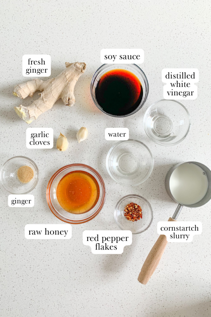general tso's chicken labeled ingredients