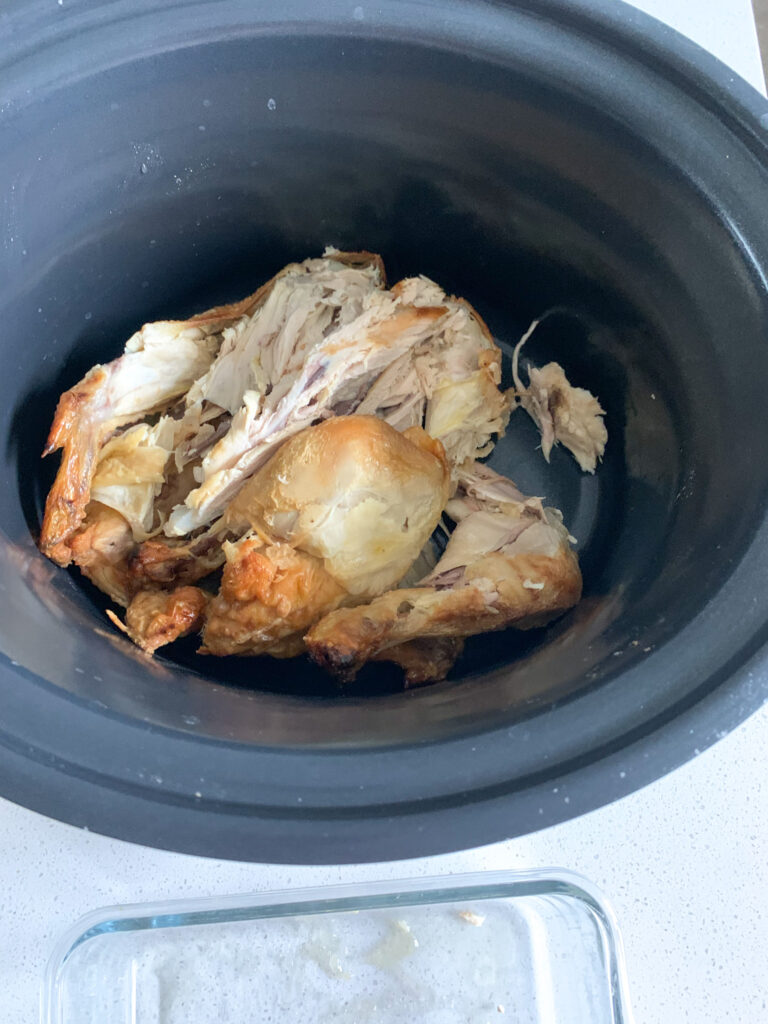 rotisserie chicken in slow cooker