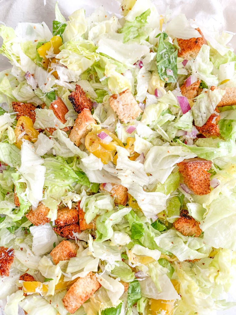 freshly made Italian chopped salad