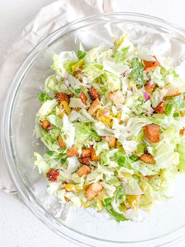 freshly made Italian chopped salad