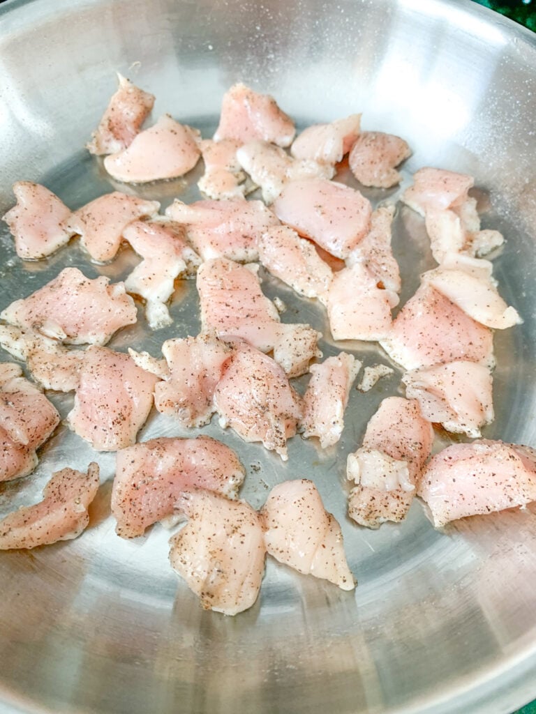 searing chicken breast in skillet