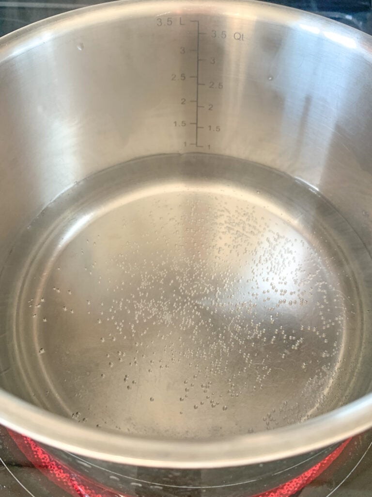 bringing water to a bowl for double broiler