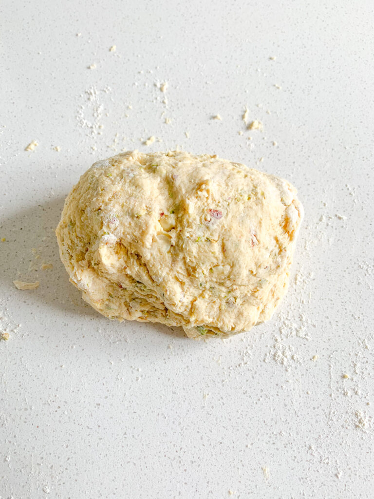 sourdough scone dough kneaded