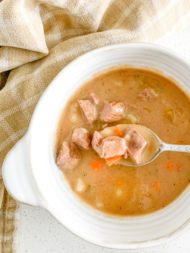 freshly cooked stovetop balsamic beef stew