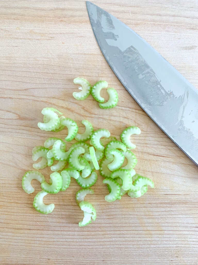celery finely chopped for stew