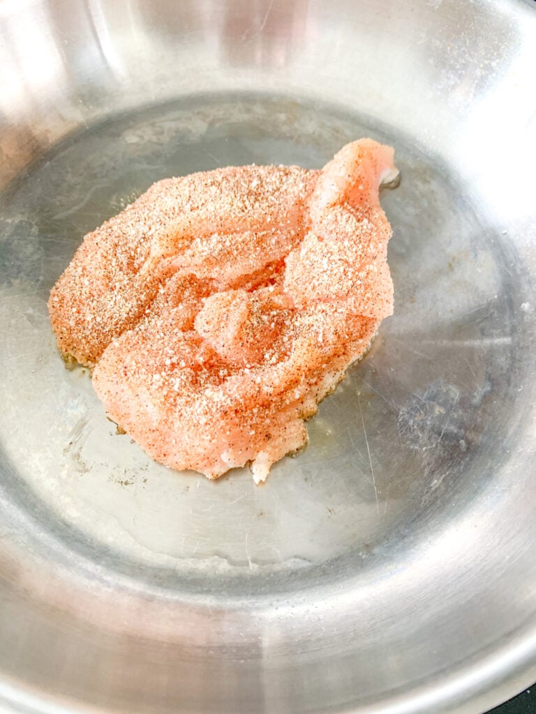 pan searing chicken for sliders