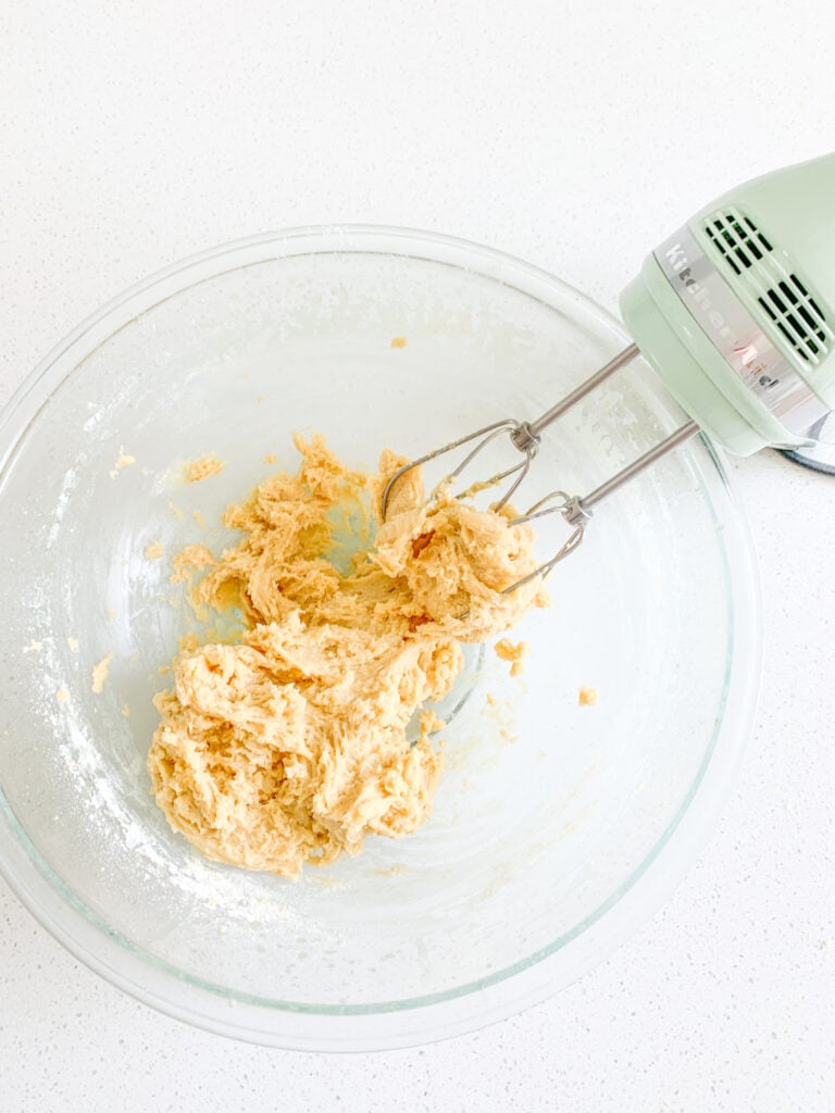 vanilla wafer dough in a bowl freshly mixed
