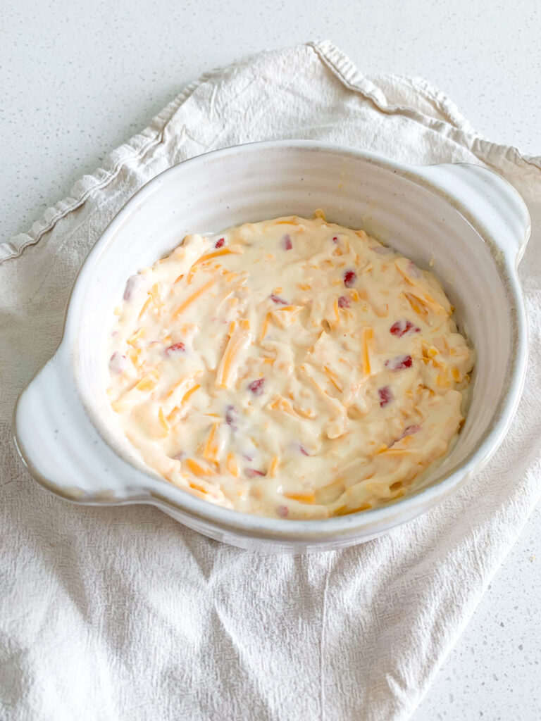 freshly made creamy Southern pimento cheese