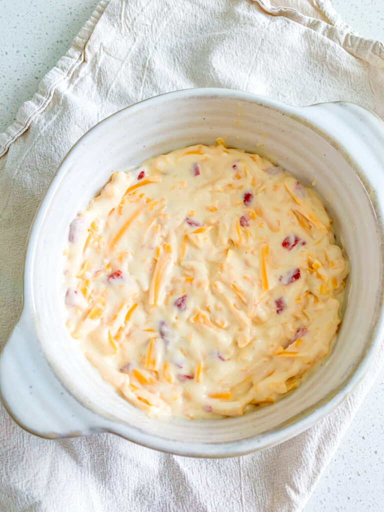 freshly made creamy Southern pimento cheese