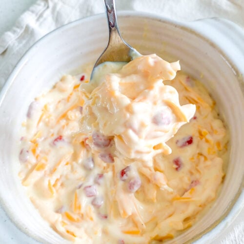 freshly made creamy Southern pimento cheese