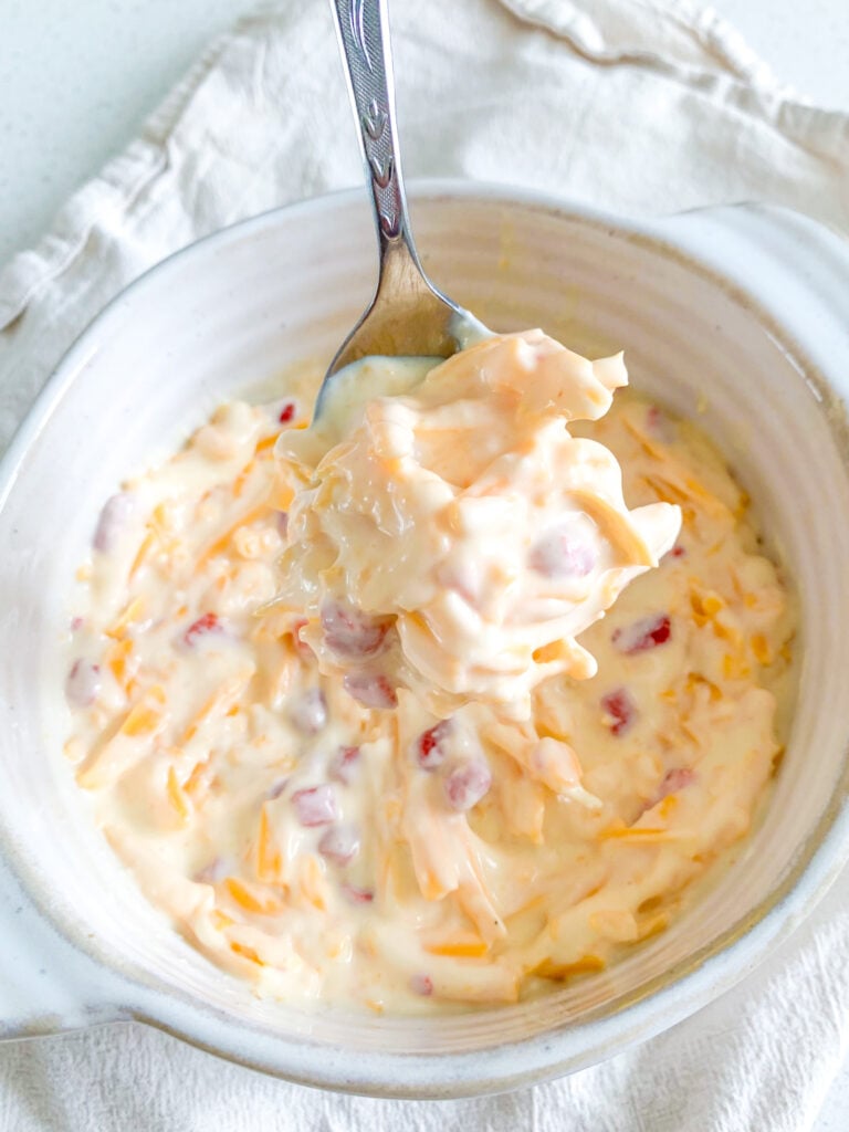 freshly made creamy Southern pimento cheese