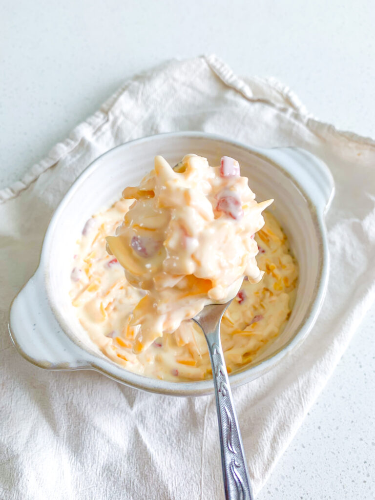freshly made creamy Southern pimento cheese